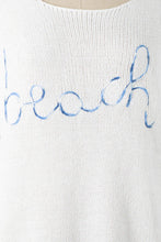 Load image into Gallery viewer, 5268-MULTICOLOR LETTER BEACH SAYING SWEATER-WHITE
