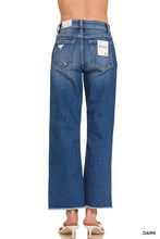 Load image into Gallery viewer, 5366-High Waist Straight Leg Dark Wash Denim Pants
