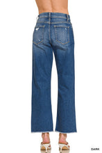 Load image into Gallery viewer, 5366-High Waist Straight Leg Dark Wash Denim Pants
