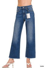 Load image into Gallery viewer, 5366-High Waist Straight Leg Dark Wash Denim Pants
