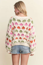 Load image into Gallery viewer, 4802-Multi Color Chunky Sweater Top
