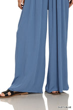 Load image into Gallery viewer, 5364-Woven Rayon Crepe Overalls-DUSTY BLUE
