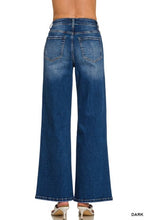 Load image into Gallery viewer, 6382- ZENANA Dark Wash Wide Leg Denim Pants
