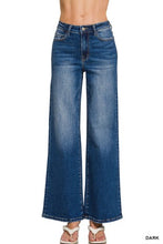 Load image into Gallery viewer, 6382- ZENANA Dark Wash Wide Leg Denim Pants
