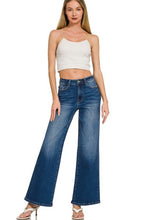 Load image into Gallery viewer, 6382- ZENANA Dark Wash Wide Leg Denim Pants
