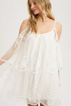 Load image into Gallery viewer, 4448-Open Shoulder Lace Dress-IVORY
