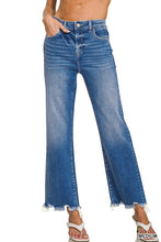 Load image into Gallery viewer, 5923- ZENANA Distressed Hem Denim Jeans
