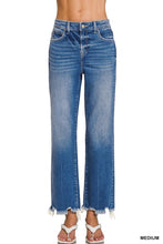 Load image into Gallery viewer, 5923- ZENANA Distressed Hem Denim Jeans
