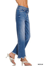 Load image into Gallery viewer, 5923- ZENANA Distressed Hem Denim Jeans
