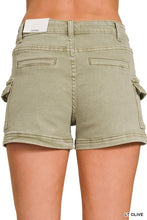 Load image into Gallery viewer, 5921-Utility Pocket Shorts-LT. OLIVE
