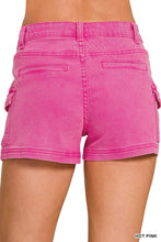 Load image into Gallery viewer, 6095-Utility Pocket Shorts-HOT PINK
