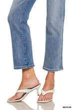 Load image into Gallery viewer, 6099- ZENANA- Medium Washed Cropped Straight Leg Denim
