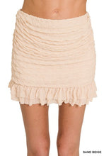 Load image into Gallery viewer, 6241- Lace Mini Skirt With Built In Shorts-BEIGE
