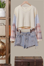 Load image into Gallery viewer, 5348-Peace Sign Patchwork Top
