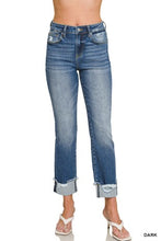Load image into Gallery viewer, 6098- ZENANA Cuffed Skinny Denim Pants
