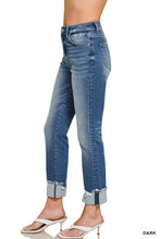 Load image into Gallery viewer, 6098- ZENANA Cuffed Skinny Denim Pants
