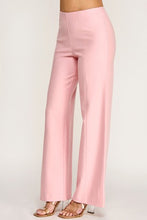Load image into Gallery viewer, 6333- Mid Rise Wide Leg Ponte Pants-PINK

