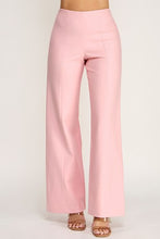 Load image into Gallery viewer, 6333- Mid Rise Wide Leg Ponte Pants-PINK

