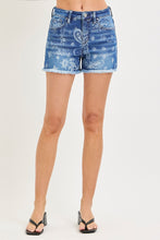 Load image into Gallery viewer, 6094- RISEN- High Rise Paisley Printed Shorts
