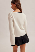 Load image into Gallery viewer, 6491- Tie Front Detail V Neck Long Sleeve Cardigan
