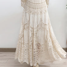 Load image into Gallery viewer, 5386-Bohemian Chic Crochet Lace Flare Maxi Skirt
