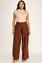 Load image into Gallery viewer, 6558- Belt Detail Pants-BROWN
