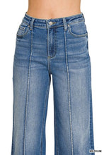Load image into Gallery viewer, 6384- ZENANA High Rise Wide Leg Pintuck Denim
