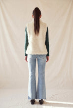 Load image into Gallery viewer, 6435- Funnel Neck Faux Fur Vest-CREAM
