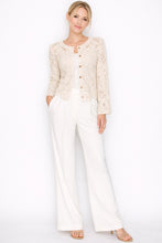 Load image into Gallery viewer, 6486- Delicate Crochet Lace Button Cardigan
