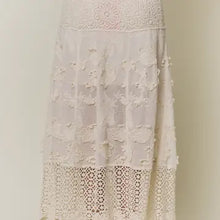 Load image into Gallery viewer, 6267- Boho Crochet &amp; 3D Applique Maxi Skirt
