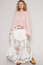 Load image into Gallery viewer, 5794-POL Cropped Twisted Cable Solid Top-BABY PINK

