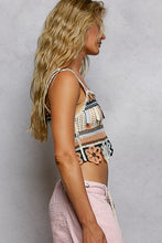 Load image into Gallery viewer, 6064- Sleeveless Crochet Weave Knit Top-SALMON

