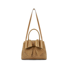 Load image into Gallery viewer, 6537- Colette Bowtie Ostrich Women's Crossbody Bag-BEIGE
