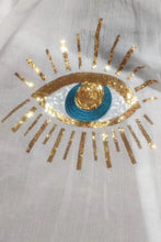 Load image into Gallery viewer, 5917-Eye Embellished Casual Blouse
