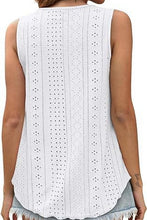 Load image into Gallery viewer, 6060- Round Neck Sleeveless Knit Top-WHITE
