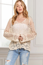 Load image into Gallery viewer, 5070- Everyday Crochet Top-BEIGE
