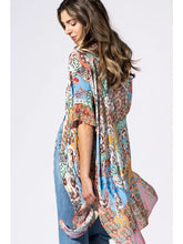 Load image into Gallery viewer, 6225- Botanical Mosaic Kimono-MULTI
