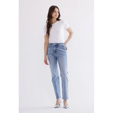 Load image into Gallery viewer, 5513- MICA.Super High Straight with Rhinestone JEANS
