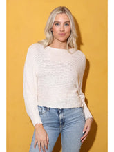 Load image into Gallery viewer, 5827-Open Knit Light Weight Pullover Sweater-IVORY
