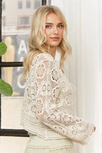 Load image into Gallery viewer, 5281- Crochet Lace Open Front Cardigan
