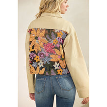 Load image into Gallery viewer, 5714-Sequins Contrast Jacket-TAN
