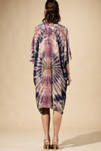 Load image into Gallery viewer, 6496- Midnight Moss Tie-Dye Kimono
