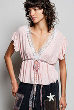 Load image into Gallery viewer, 6067- V-Neck Adjustable Waist Sleeveless Top-PINK
