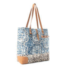 Load image into Gallery viewer, 5995- MYRA-Tinted Indigo Tote Bag
