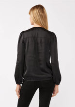 Load image into Gallery viewer, 5441-V-Neck Raglan Sleeve Top-BLACK
