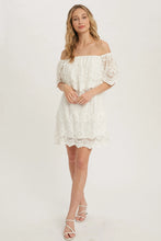 Load image into Gallery viewer, 4447-Off the Shoulder Lace Dress-IVORY
