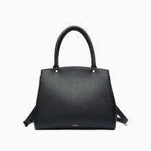 Load image into Gallery viewer, 6545- Poppy Bowtie Structured Top Handle Spring Shoulder Bag-BLACK
