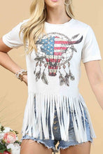 Load image into Gallery viewer, 6027-EMMA LONGHORN FRINGE TOP
