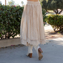 Load image into Gallery viewer, 5952-Prairie Dream Wanderer Skirt W/Shirred Elastic Midi Skirt
