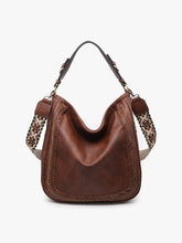 Load image into Gallery viewer, Aris Whipstitch Hobo/Crossbody w/ Guitar Strap
